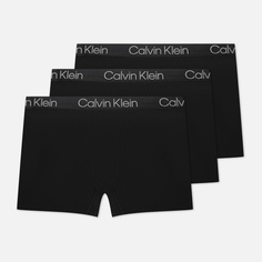 Комплект мужских трусов Calvin Klein Underwear 3-Pack Boxer Brief Modern Structure, цвет чёрный, размер M
