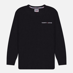 Мужской лонгслив Tommy Jeans Classics Linear Chest, цвет чёрный, размер S