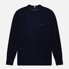 Мужской свитер Tommy Hilfiger Rectangular Structure Crew Neck, цвет синий, размер M