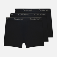 Комплект мужских трусов Calvin Klein Underwear 3-Pack Boxer Brief Micro Stretch Wicking, цвет чёрный, размер M