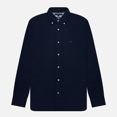 Мужская рубашка Tommy Hilfiger Flex Brushed Twill Regular Fit, цвет синий, размер XL