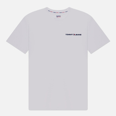 Мужская футболка Tommy Jeans Classics Linear Chest, цвет белый, размер XL