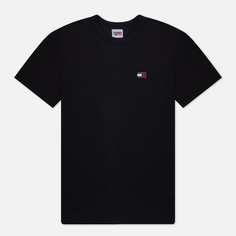 Мужская футболка Tommy Jeans Classics Tommy XS Badge, цвет чёрный, размер S