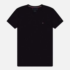 Мужская футболка Tommy Hilfiger Core Stretch Slim Crew Neck, цвет чёрный, размер L