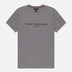 Мужская футболка Tommy Hilfiger Core Tommy Logo, цвет серый, размер S