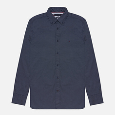 Мужская рубашка Tommy Hilfiger BT-Core Flex Mini Geo Print Regular Fit, цвет синий, размер S