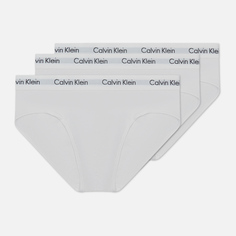Комплект мужских трусов Calvin Klein Underwear 3-Pack Hip Brief, цвет белый, размер XL