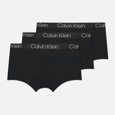 Комплект мужских трусов Calvin Klein Underwear 3-Pack Trunk Modern Structure, цвет чёрный, размер M