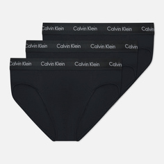 Комплект мужских трусов Calvin Klein Underwear 3-Pack Hip Brief, цвет чёрный, размер L