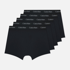 Комплект мужских трусов Calvin Klein Underwear 5-Pack Trunk Cotton Stretch, цвет чёрный, размер M