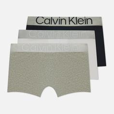 Комплект мужских трусов Calvin Klein Underwear 3-Pack Trunk Steel Cotton, цвет комбинированный, размер L