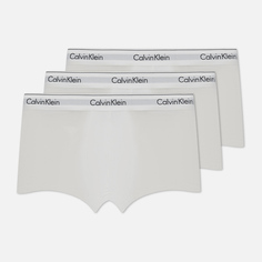 Комплект мужских трусов Calvin Klein Underwear 3-Pack Trunk Modern Cotton, цвет белый, размер XL