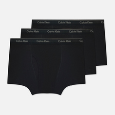 Комплект мужских трусов Calvin Klein Underwear 3-Pack Trunk Cotton Classics, цвет чёрный, размер L