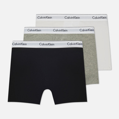 Комплект мужских трусов Calvin Klein Underwear 3-Pack Boxer Brief Modern Cotton, цвет комбинированный, размер S