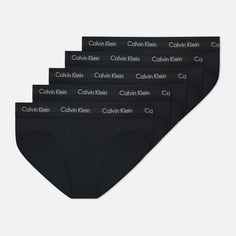 Комплект мужских трусов Calvin Klein Underwear 5-Pack Brief Cotton Stretch, цвет чёрный, размер S