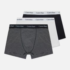 Комплект мужских трусов Calvin Klein Underwear 3-Pack Trunk Brief, цвет комбинированный, размер M