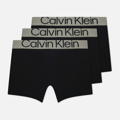 Комплект мужских трусов Calvin Klein Underwear 3-Pack Boxer Brief Steel Micro, цвет чёрный, размер M