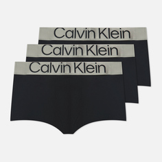 Комплект мужских трусов Calvin Klein Underwear 3-Pack Low Rise Trunk Steel Micro, цвет чёрный, размер S