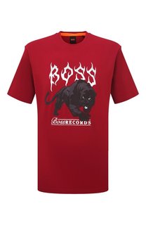 Хлопковая футболка BOSS