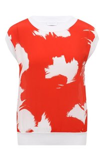 Топ из вискозы и хлопка Escada Sport