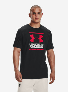 Футболка мужская UNDER ARMOUR UA GL Foundation SS T Black / White / Red 1326849-001, Черный