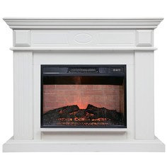 Электрокамин RealFlame Leda WT с Irvine 24, белый матовый