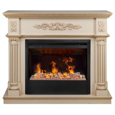 Электрокамин RealFlame Silvia 26 WT-619G с очагом 3D Helios 26 SBG