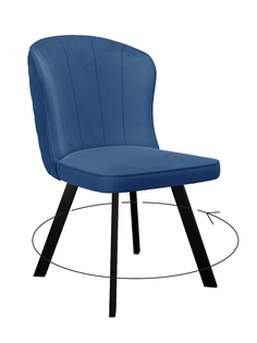 Стул мягкий поворотный со спинкой ALAT Home комплект 2 шт 00-00062925