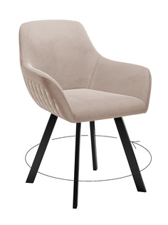 Стул мягкий поворотный со спинкой ALAT Home комплект 2 шт 00-00066467