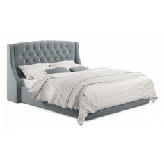 Кровать двуспальная Zeppelin Mobili Стефани, серый