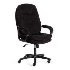 Кресло руководителя Империя стульев COMFORT-LT-22 Flock флок, черный