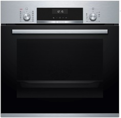 Встраиваемый электрический духовой шкаф Bosch HIJ517YS0R серебристый, черный