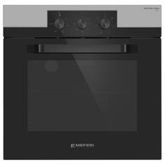 Встраиваемый электрический духовой шкаф Meferi MEO606IX L черный No Brand