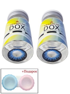 Цветные контактные линзы DOX A2011 BLUE 0.00+Container;BC:8.6;DIA:14.2 2 Линзы+контейнер