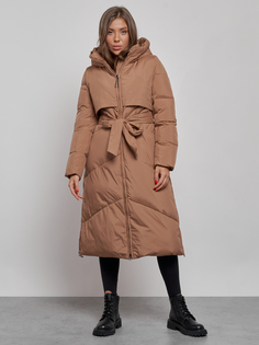Пальто женское MTFORCE 52356 коричневое M