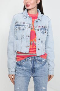 Джинсовая куртка женская Desigual 23SWED55 голубая L