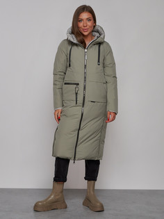 Пальто женское MTFORCE 13343 зеленое XL
