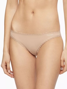 Трусы женские Calvin Klein QD3706-265 бежевые L