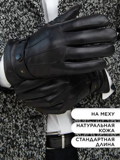 Перчатки мужские Clarissa CL*S*M*165/00/62000 черные р.9,5