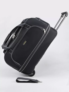 Дорожная сумка унисекс SumkFaiz MG_К5 черная, 34х30х59 см