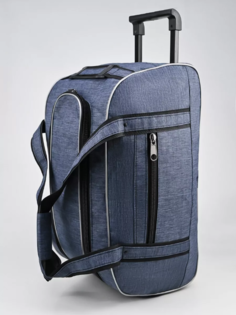 Дорожная сумка унисекс SumkFaiz MG_К1 синяя, 27х29х54 см