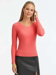 Пуловер женский oodji 63812692 розовый XL