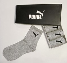 Комплект носков унисекс PUMA fu серых one size, 5 пар