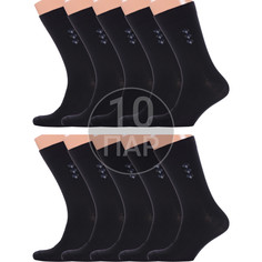 Комплект носков мужских Красная Ветка 10-С-172 черных 29 10 пар