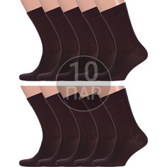 Комплект носков мужских Para Socks 10-M2 коричневых 27-29, 10 пар
