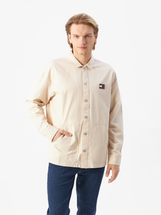 Рубашка мужская Tommy Jeans DM0DM14183ACE бежевая, размер XL