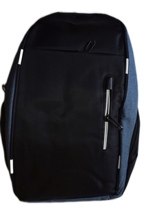 Рюкзак ART2-blue-one черный/синий, 22x30x24 см No Brand