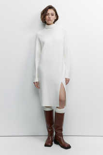 Платье женское Befree SlitDress бежевое S