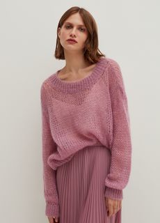 Пуловер Stefanel женский, фиолетовый, размер S, 3547141
