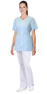 Блуза медицинская женская СириуС 118861 голубая 42/170-176